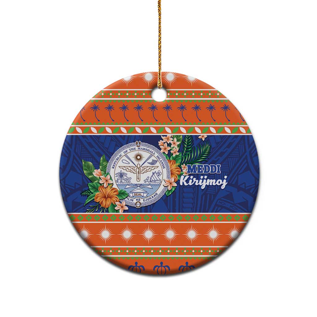 Marshall Islands Christmas Ceramic Ornament Marshallese Seal Meddi Kirijmoj LT05 - Polynesian Pride