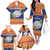 Marshall Islands Christmas Family Matching Off The Shoulder Long Sleeve Dress and Hawaiian Shirt Marshallese Seal Meddi Kirijmoj