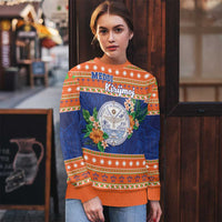 Marshall Islands Christmas Ugly Christmas Sweater Marshallese Seal Meddi Kirijmoj LT05 - Polynesian Pride