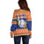 Marshall Islands Christmas Off Shoulder Sweater Marshallese Seal Meddi Kirijmoj