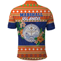 Marshall Islands Christmas Polo Shirt Marshallese Seal Meddi Kirijmoj LT05 - Polynesian Pride