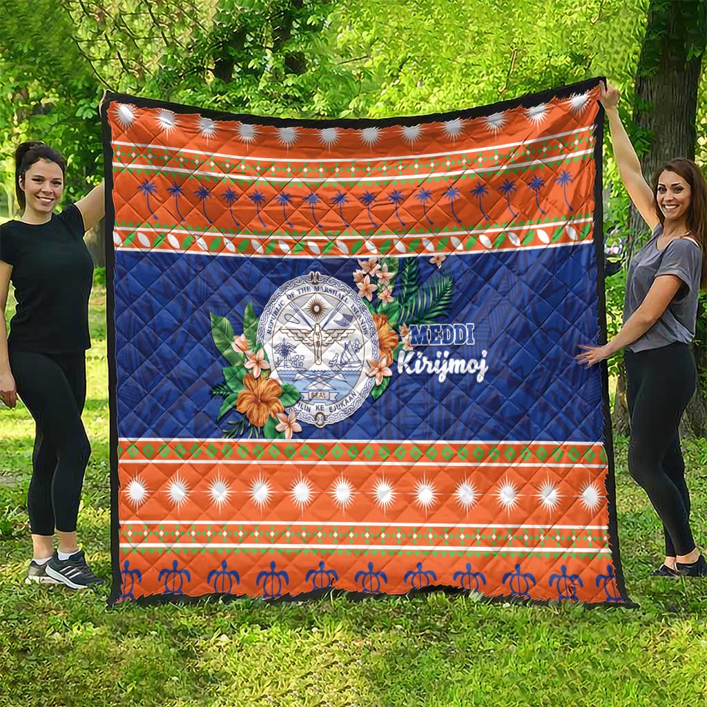 Marshall Islands Christmas Quilt Marshallese Seal Meddi Kirijmoj LT05 - Polynesian Pride