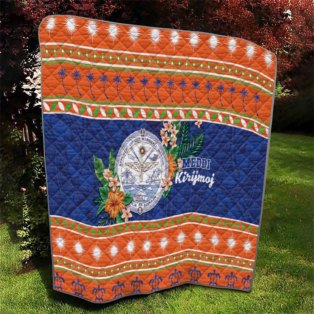 Marshall Islands Christmas Quilt Marshallese Seal Meddi Kirijmoj LT05 - Polynesian Pride