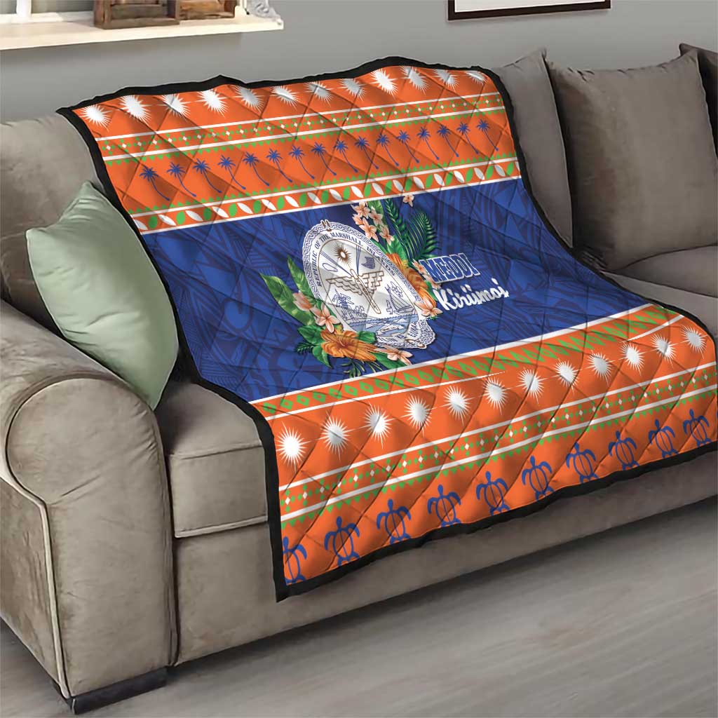 Marshall Islands Christmas Quilt Marshallese Seal Meddi Kirijmoj LT05 - Polynesian Pride