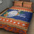 Marshall Islands Christmas Quilt Bed Set Marshallese Seal Meddi Kirijmoj