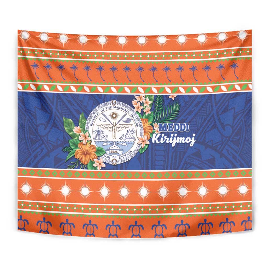 Marshall Islands Christmas Tapestry Marshallese Seal Meddi Kirijmoj LT05 - Polynesian Pride
