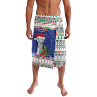 Northern Mariana Islands Christmas Lavalava Poinsettia Filis Pasgua LT05 Blue - Polynesian Pride