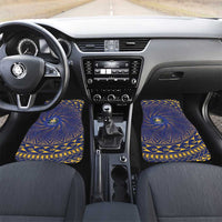 Nauru Angam Day Car Mats Polynesian Tribal Pattern Unique Style LT05 Set 2pcs - Front Blue - Polynesian Pride