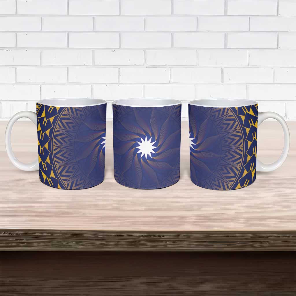 Nauru Angam Day Ceramic Mug Polynesian Tribal Pattern Unique Style LT05 - Polynesian Pride