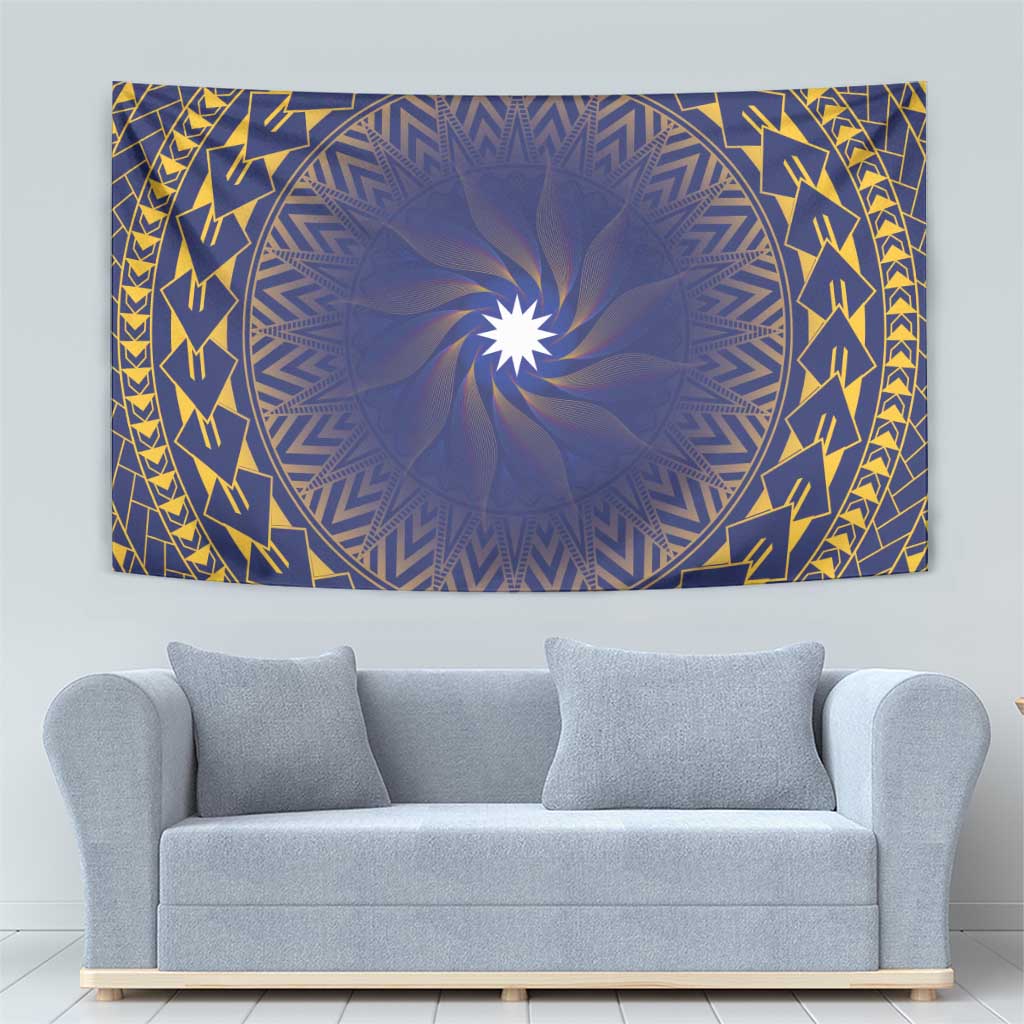 Nauru Angam Day Tapestry Polynesian Tribal Pattern Unique Style LT05 - Polynesian Pride