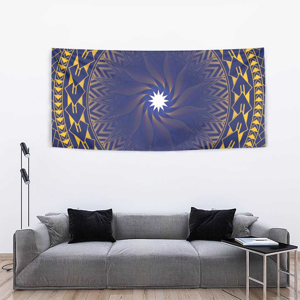 Nauru Angam Day Tapestry Polynesian Tribal Pattern Unique Style LT05 - Polynesian Pride