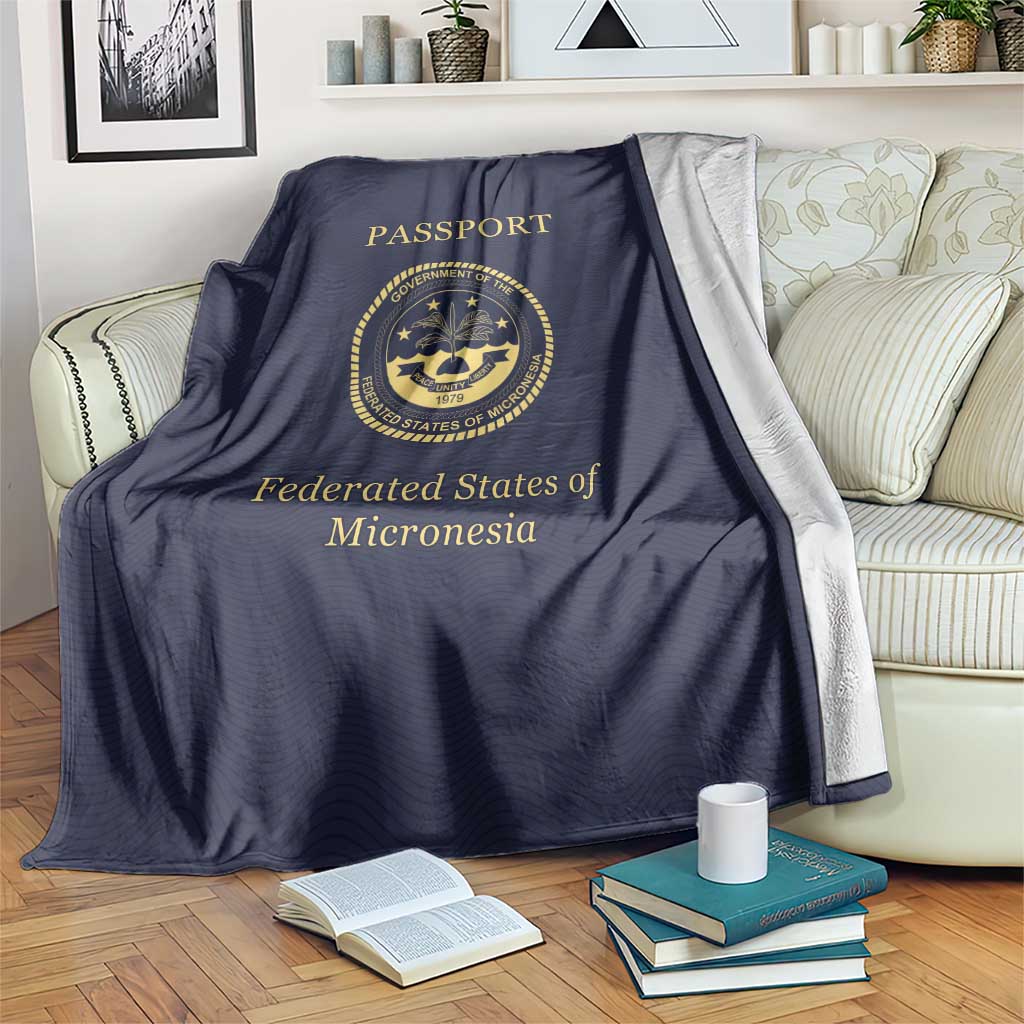 Federated States Of Micronesia Blanket FSM Passport LT05 Navy - Polynesian Pride