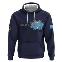 Personalised Federated States Of Micronesia Hoodie FSM Passport LT05 Pullover Hoodie Navy - Polynesian Pride