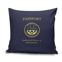Federated States Of Micronesia Pillow Cover FSM Passport LT05 Navy - Polynesian Pride