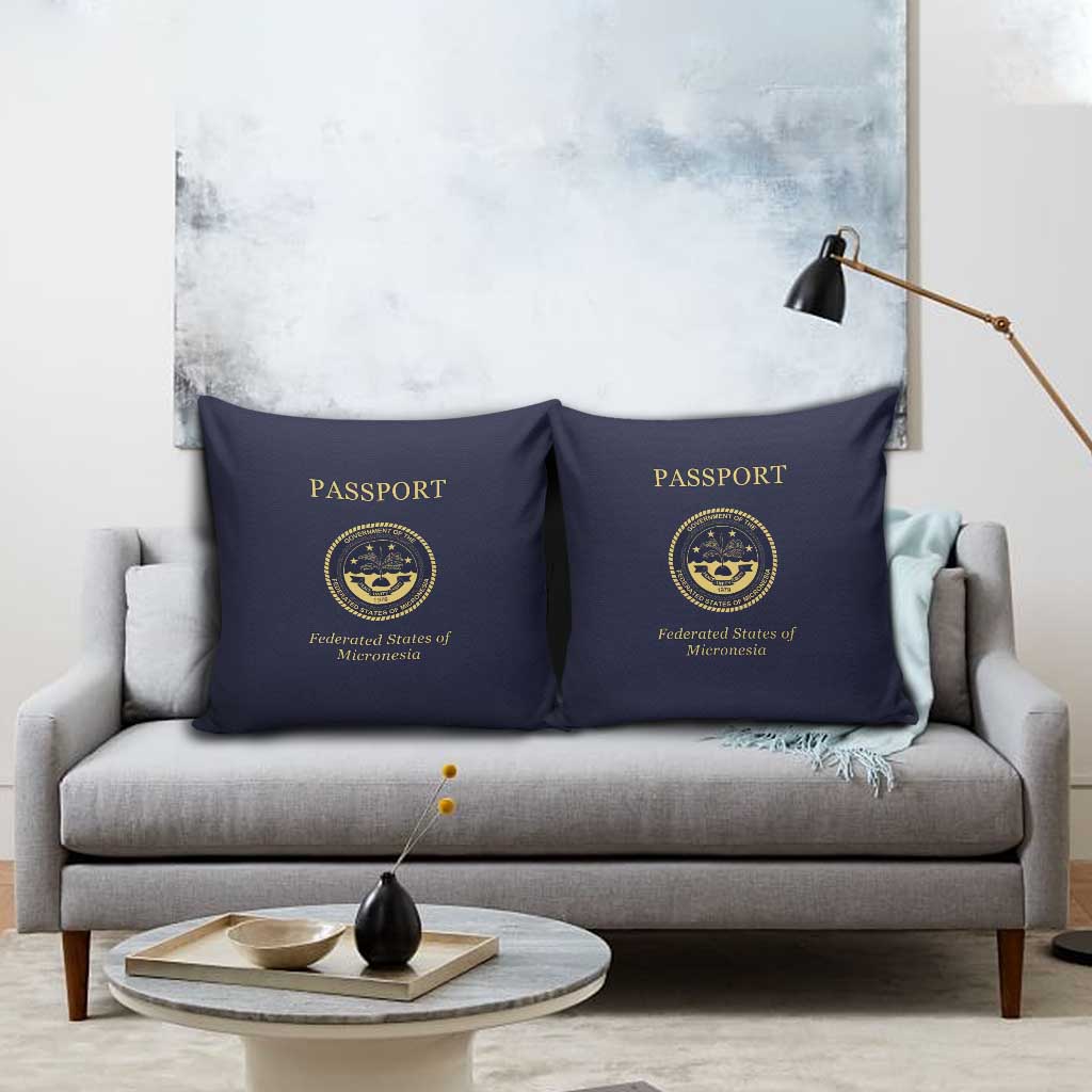 Federated States Of Micronesia Pillow Cover FSM Passport LT05 - Polynesian Pride