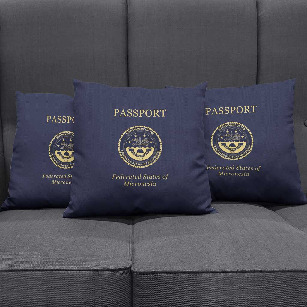 Federated States Of Micronesia Pillow Cover FSM Passport LT05 - Polynesian Pride