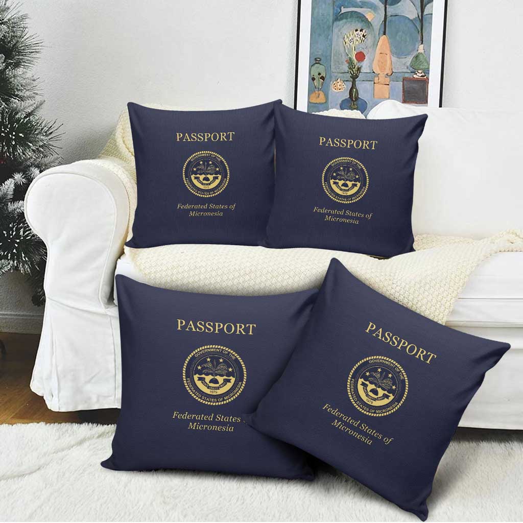 Federated States Of Micronesia Pillow Cover FSM Passport LT05 - Polynesian Pride