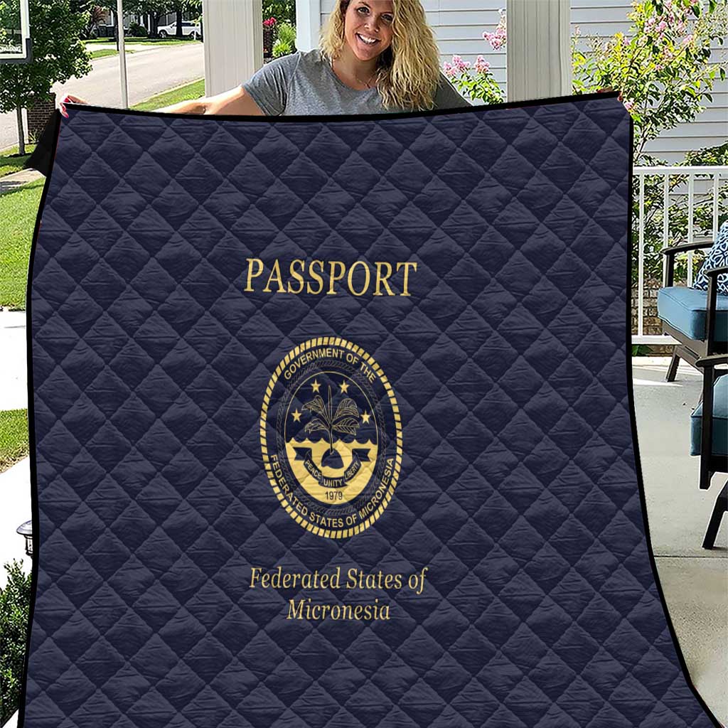 Federated States Of Micronesia Quilt FSM Passport LT05 Navy - Polynesian Pride
