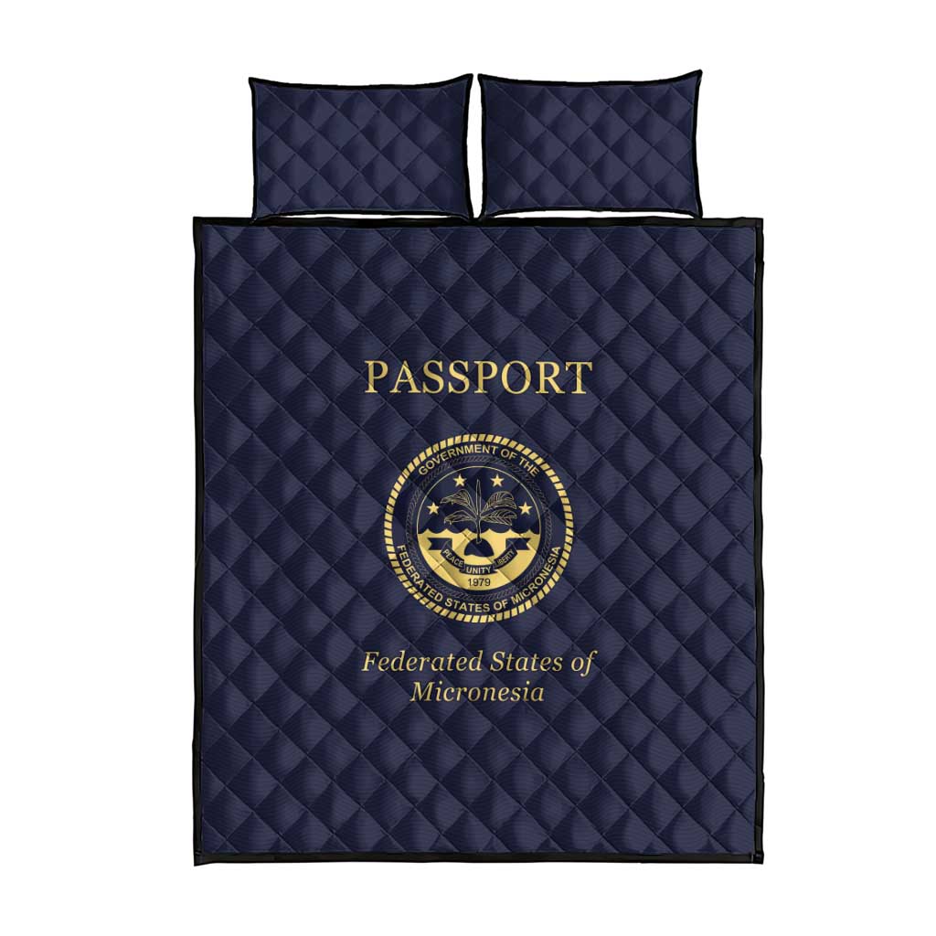 Federated States Of Micronesia Quilt Bed Set FSM Passport LT05 - Polynesian Pride