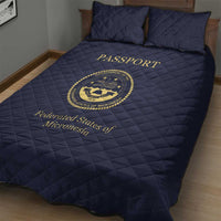Federated States Of Micronesia Quilt Bed Set FSM Passport LT05 - Polynesian Pride