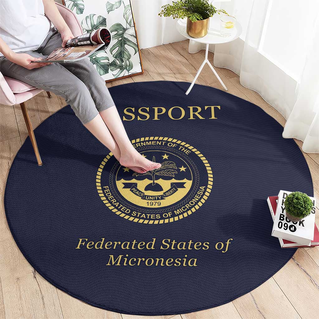 Federated States Of Micronesia Round Carpet FSM Passport LT05 - Polynesian Pride