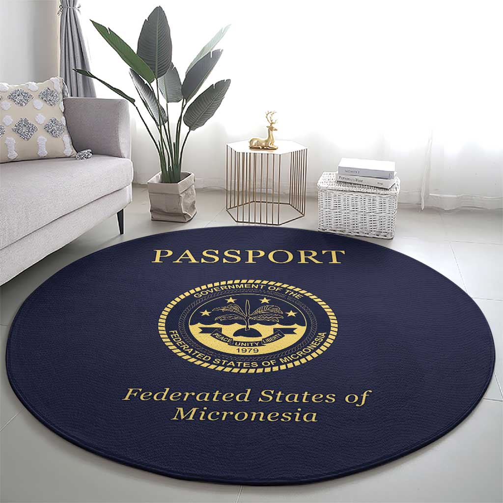 Federated States Of Micronesia Round Carpet FSM Passport LT05 - Polynesian Pride
