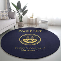Federated States Of Micronesia Round Carpet FSM Passport LT05 - Polynesian Pride
