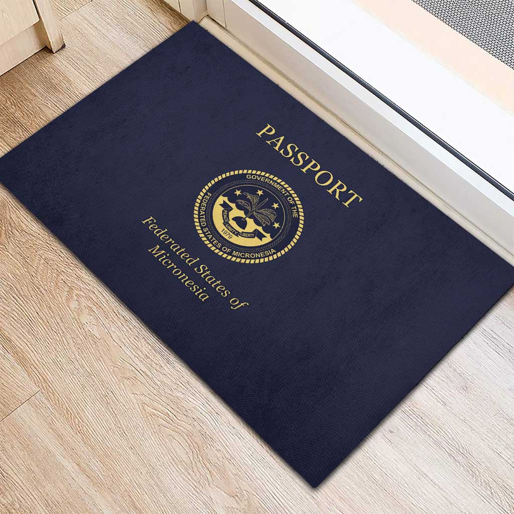 Federated States Of Micronesia Rubber Doormat FSM Passport LT05 - Polynesian Pride