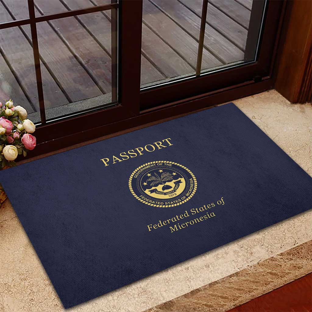 Federated States Of Micronesia Rubber Doormat FSM Passport LT05 - Polynesian Pride