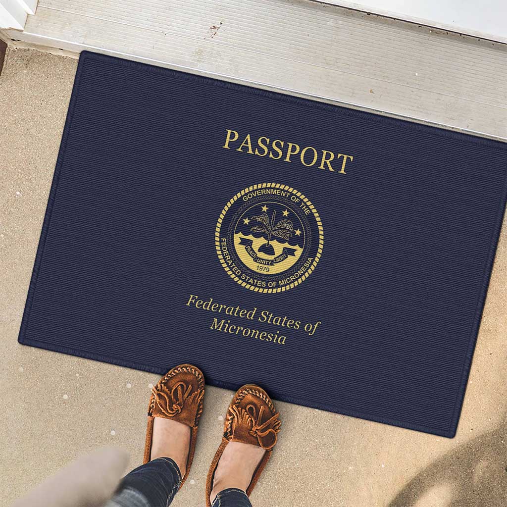 Federated States Of Micronesia Rubber Doormat FSM Passport LT05 - Polynesian Pride