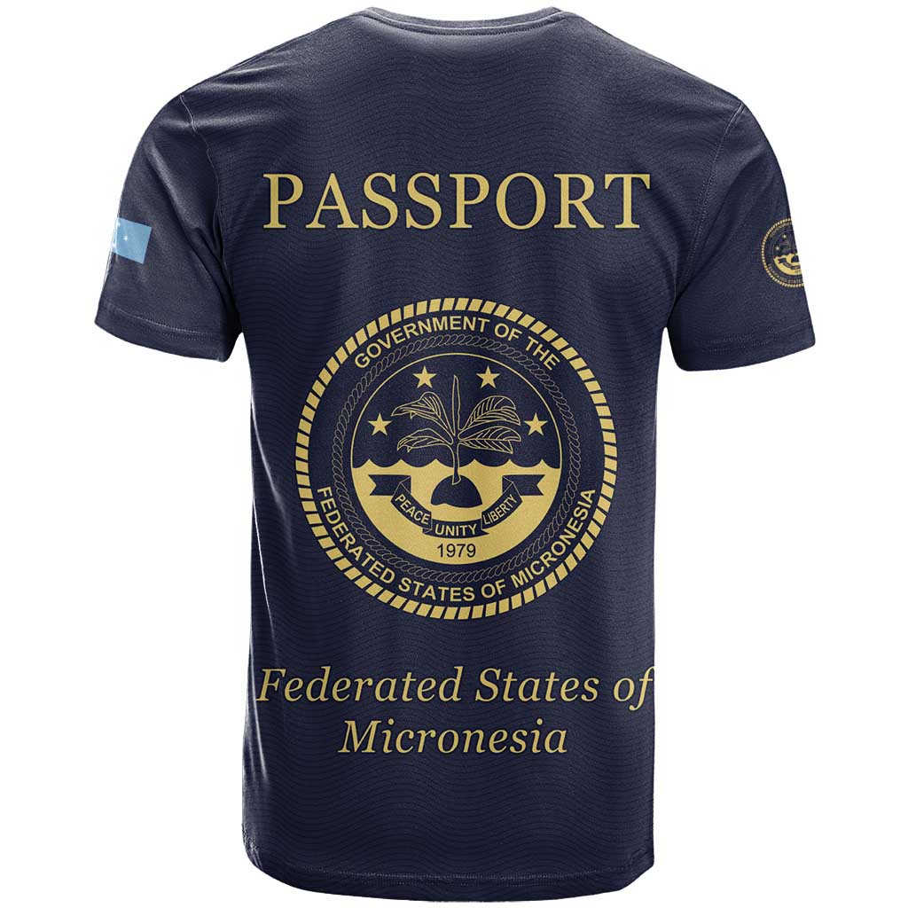 Personalised Federated States Of Micronesia T Shirt FSM Passport LT05 - Polynesian Pride