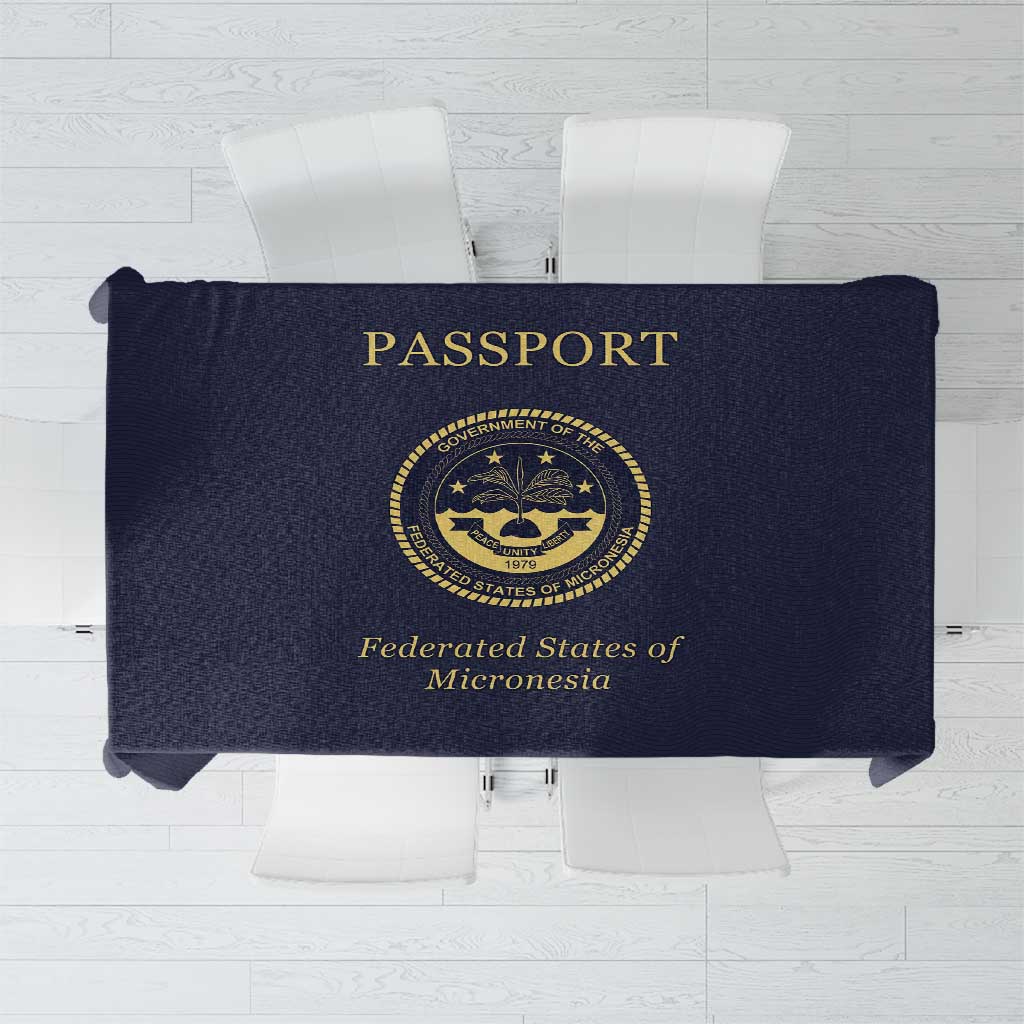 Federated States Of Micronesia Tablecloth FSM Passport LT05 Navy - Polynesian Pride