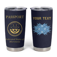 Personalised Federated States Of Micronesia Tumbler Cup FSM Passport LT05 Navy - Polynesian Pride