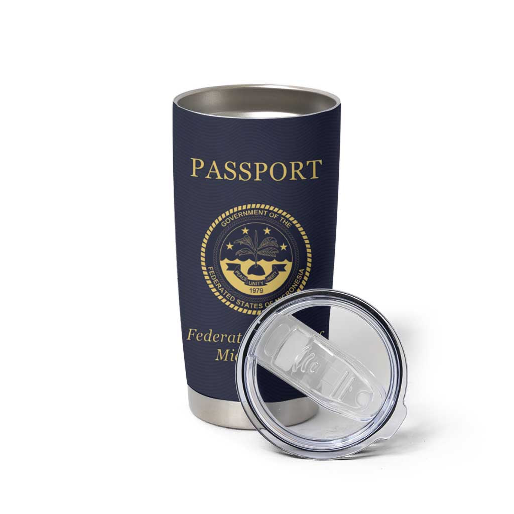 Personalised Federated States Of Micronesia Tumbler Cup FSM Passport LT05 - Polynesian Pride