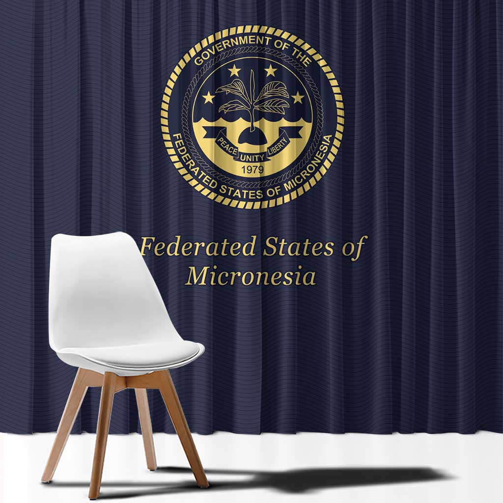Federated States Of Micronesia Window Curtain FSM Passport LT05 - Polynesian Pride
