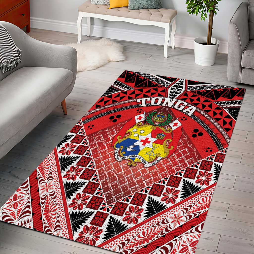 Tonga Constitution Day Area Rug 150 Years Jubilee LT05 - Polynesian Pride