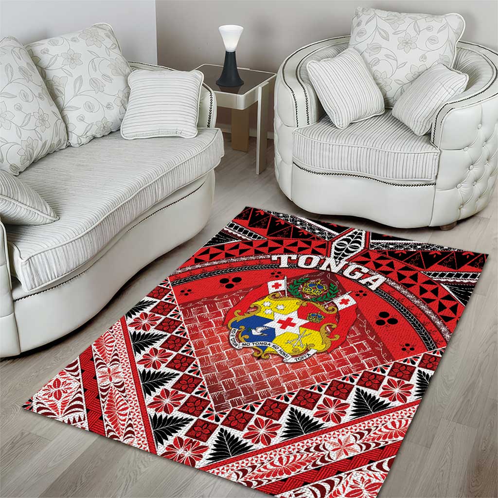 Tonga Constitution Day Area Rug 150 Years Jubilee LT05 - Polynesian Pride
