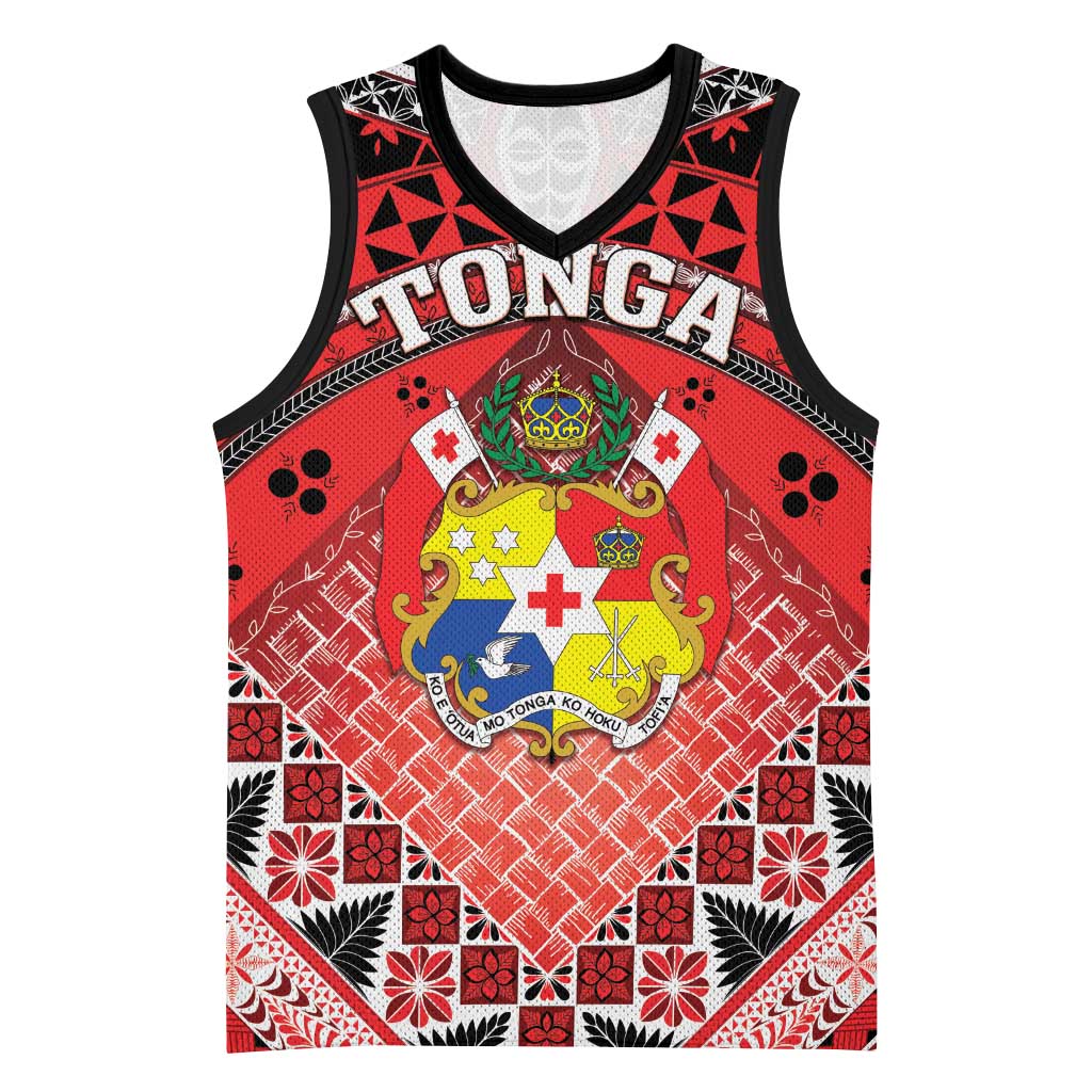 Personalised Tonga Constitution Day Basketball Jersey 150 Years Jubilee LT05 Unisex Red - Polynesian Pride