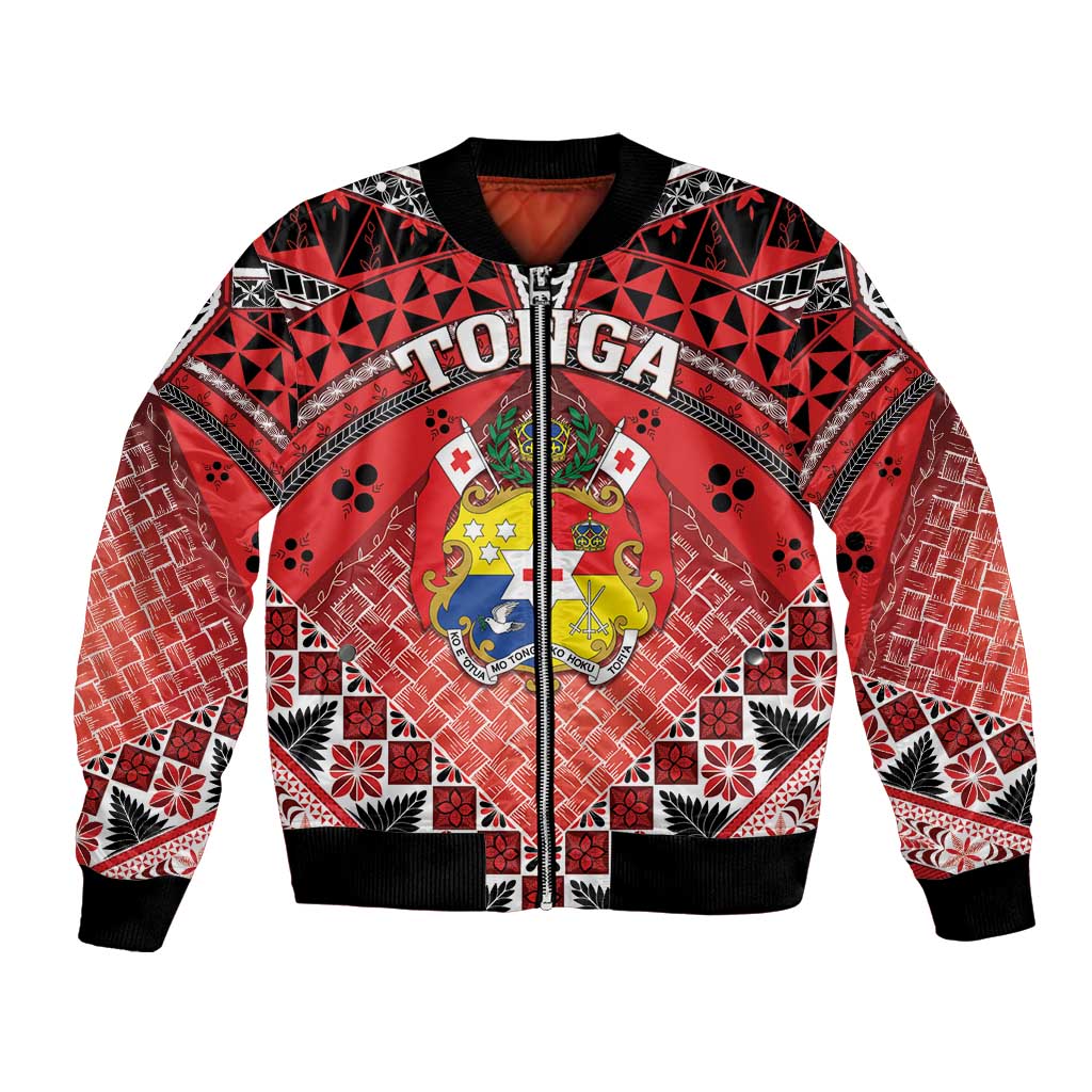 Personalised Tonga Constitution Day Bomber Jacket 150 Years Jubilee LT05 Unisex Red - Polynesian Pride
