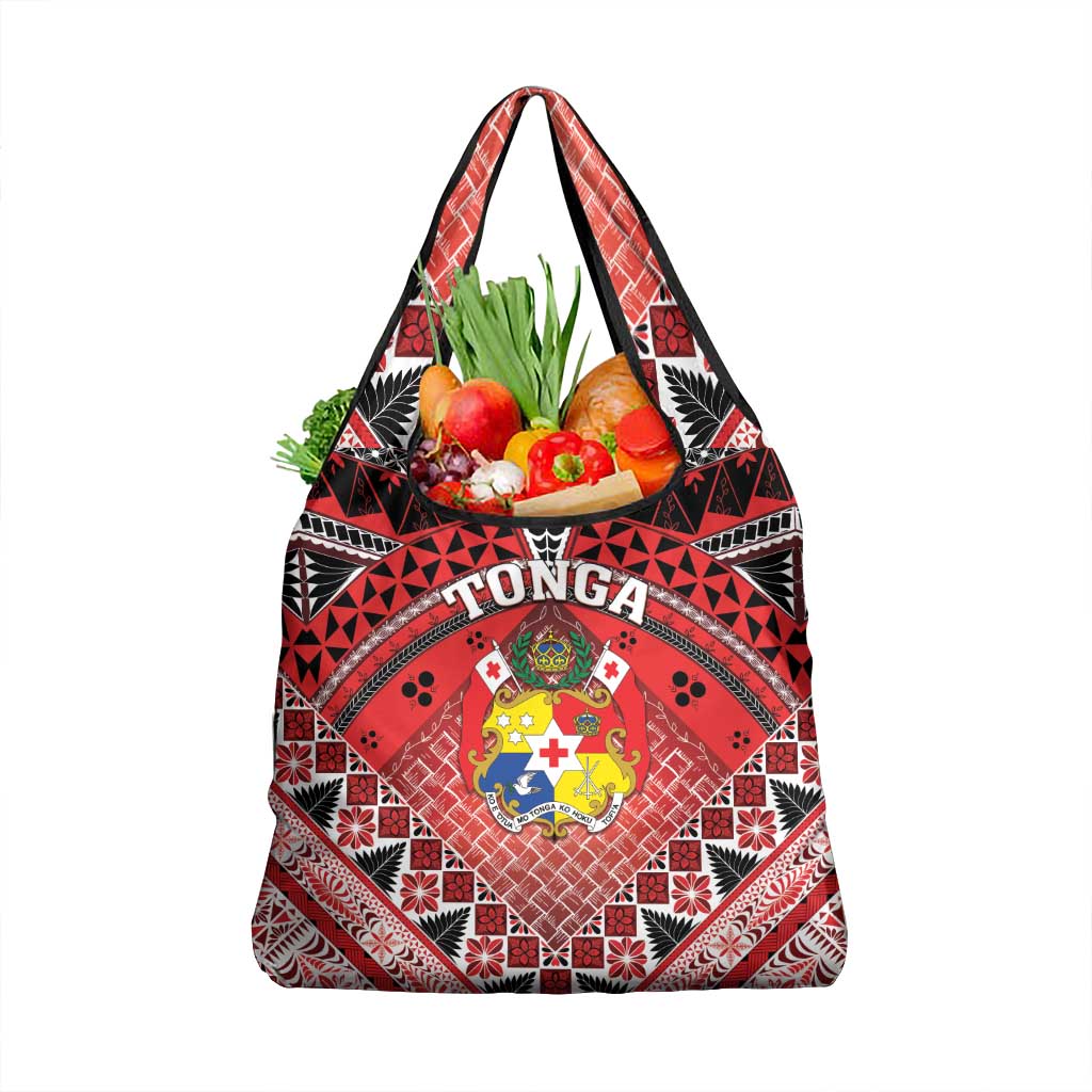Tonga Constitution Day Grocery Bag 150 Years Jubilee LT05 1-pack One Size Red - Polynesian Pride