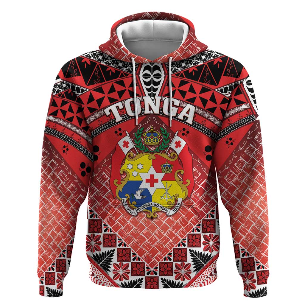 Personalised Tonga Constitution Day Hoodie 150 Years Jubilee LT05 Pullover Hoodie Red - Polynesian Pride