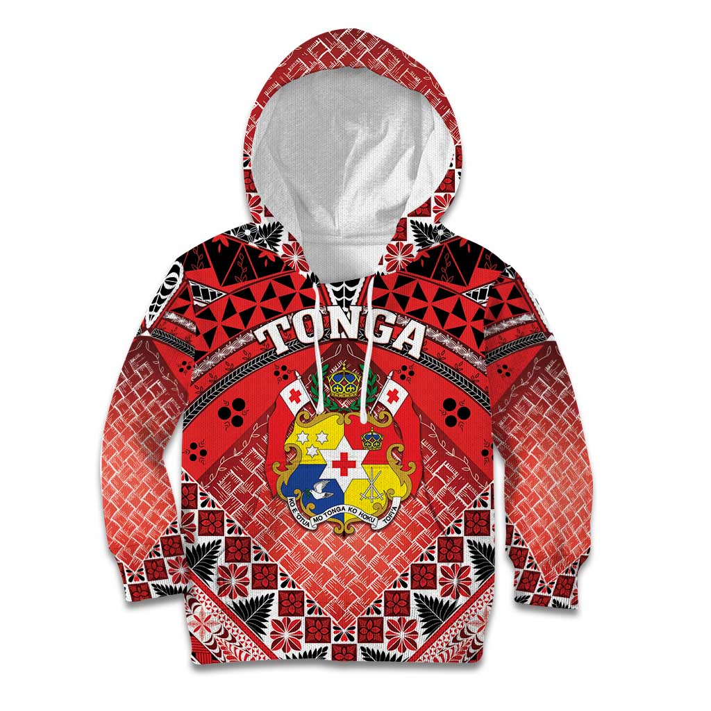 Personalised Tonga Constitution Day Kid Hoodie 150 Years Jubilee LT05 Hoodie Red - Polynesian Pride