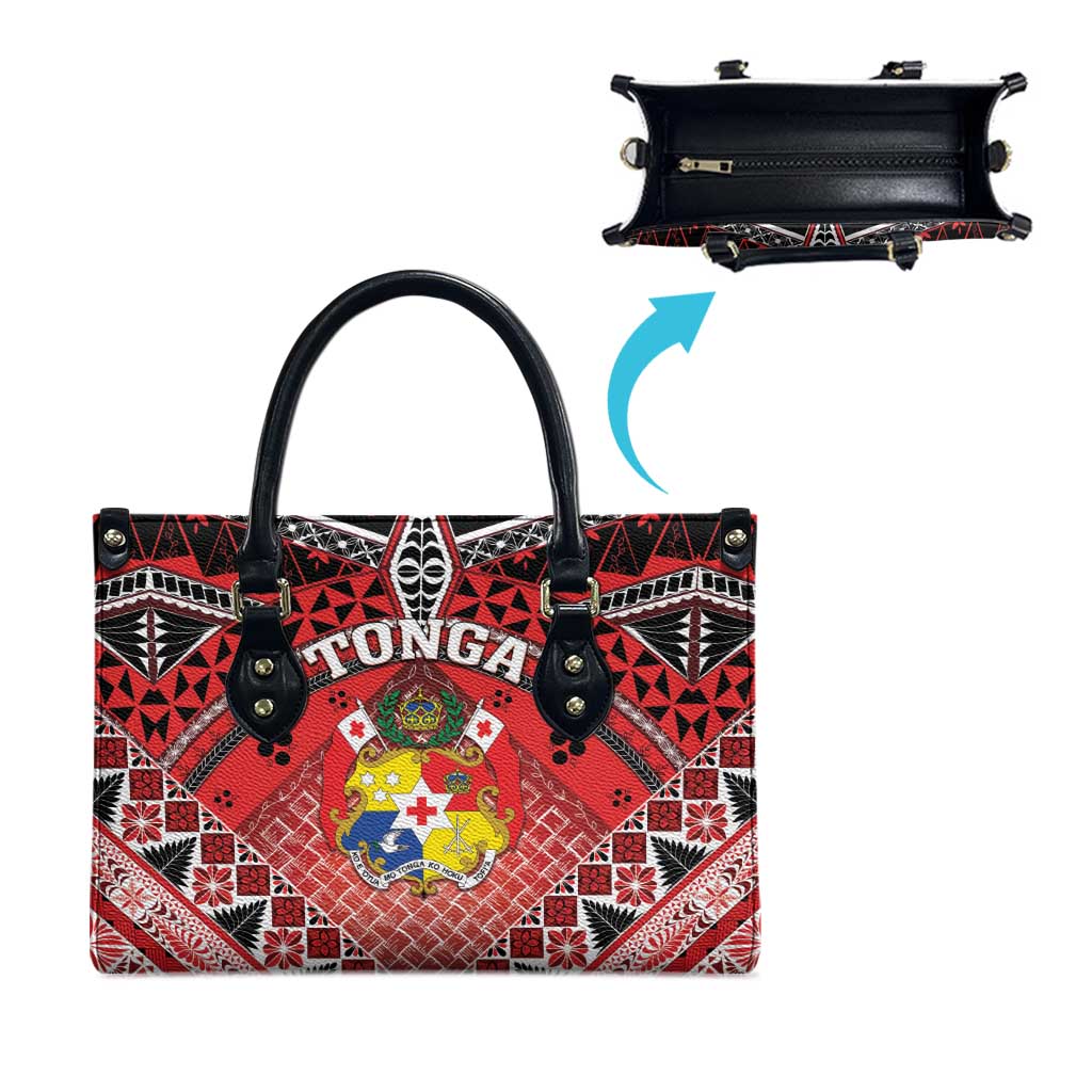 Tonga Constitution Day Leather Bag 150 Years Jubilee LT05 - Polynesian Pride