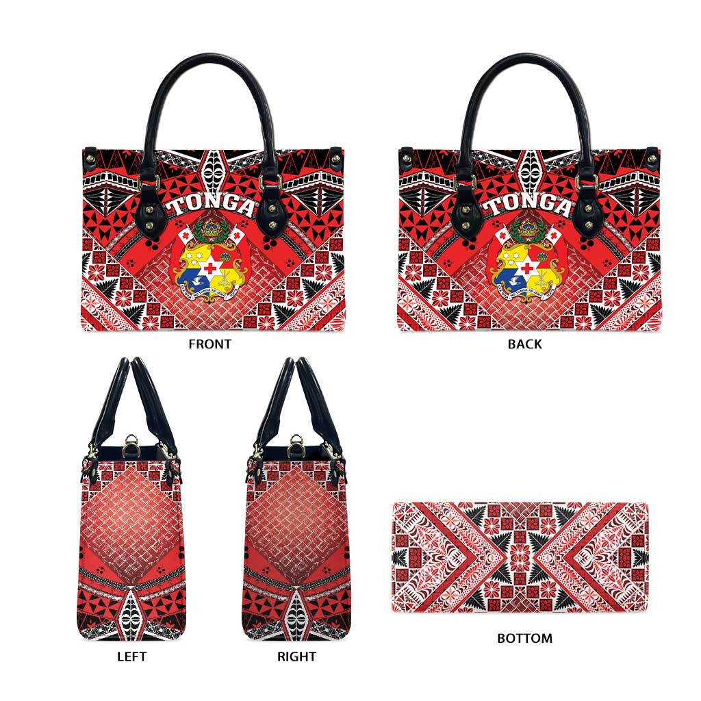 Tonga Constitution Day Leather Bag 150 Years Jubilee LT05 - Polynesian Pride