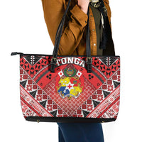 Tonga Constitution Day Leather Tote Bag 150 Years Jubilee LT05 - Polynesian Pride