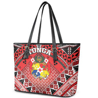 Tonga Constitution Day Leather Tote Bag 150 Years Jubilee LT05 - Polynesian Pride
