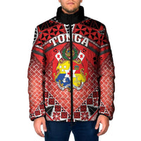 Personalised Tonga Constitution Day Padded Jacket 150 Years Jubilee LT05 Men Red - Polynesian Pride