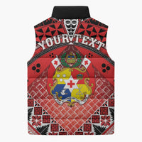 Personalised Tonga Constitution Day Sleeveless Puffer Jacket 150 Years Jubilee LT05 - Polynesian Pride