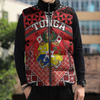 Personalised Tonga Constitution Day Sleeveless Puffer Jacket 150 Years Jubilee LT05 - Polynesian Pride