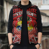 Personalised Tonga Constitution Day Sleeveless Puffer Jacket 150 Years Jubilee LT05 - Polynesian Pride